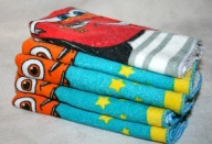 ZESTAW MINI RĘCZNIKÓW 100% BAWEŁNA 30 cm x 30 cm 5 SZTUK NEMO + AUTA !!