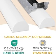 Barierka Ochronna do Łóżka z Pianki dla Dzieci Antypoślizgowa 132 cm Wałek