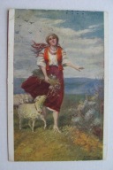 E. TURBACKI PANI WIOSNA BARANKI przedw. POCZTÓWKA