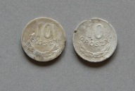 PRL 10 GROSZY 1962 ZESTAW 2 SZT.