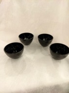CZARNE CERAMICZNE MISECZKI 4 sztuki