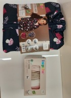 LUPILU kurtka softshell dziewczęca granat/bordo w leśne 86/92 + skarpetki