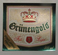 STARA ETYKIETA PIWO JASNE PEŁNE GRUNENGOLD BROWAR KIELCE