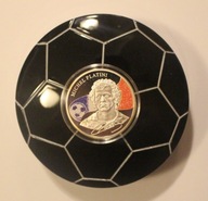 MICHAEL PLATINI 100 DRAM 2011 ARMENIA "KRÓLOWIE FUTBOLU" w "PIŁCE", ETUI
