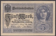 Niemcy 5 Marek 1917 Rosenberg 54c