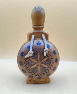 RUMUNIA rzeźbiona butelka z Rumuni starodawna