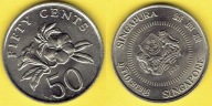 Singapur 50 Cents 1988 r.