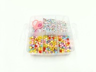 PREZENT ZESTAW KORALIKÓW DO ROBIENIA BRANSOLETEK NASZYJNIKÓW KORALIKI DIY