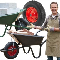 KOŁO KÓŁKO DO TACZKI WÓZKA POMPOWANE OŚKA MOCNE 4.00-8 8PR 390MM NOWE