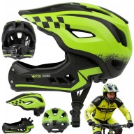 KASK NA ROWER ROLKI HULAJNOGĘ SZCZĘKOWY ODPINANY ENDURO MTB FULLFACE 54-58
