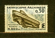 FRANCJA** Batyskaf Archimedes Mi 1421
