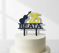 topper na tort personalizacja WYBÓR KOLORÓW SKRZYPCE !!!kolory