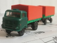 ~*~ TT 1:120..IFA W50 L Z PRZYCZEPĄ..SKRZYNIA Z PLANDEKĄ..BERLINPLAST ~*~