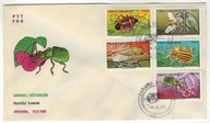 Turcja 1982 FDC Znaczki 2611-5 owady chrząszcze owoce