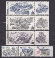 CZECHOSŁOWACJA** TATRY, kwiaty, przywieszki Mi 1892-97