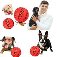 ZABAWKA DLA PSA 7CM GRYZAK KULA PRZYSMAKI GUMOWA PIŁKA