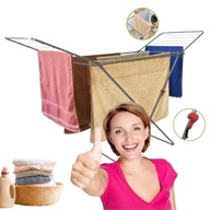 SUSZARKA NA PRANIE STOJĄCA DUŻA SKŁADANA UBRANIA BIELIZNA BALKONOWA