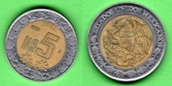 Meksyk 5 nowe peso, 1993 KM#552