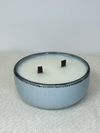 Świeca sojowa zapachowa Leśny Szept, z drewnianym knotem