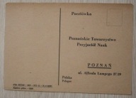 Pocztówka - Poznańskie Towarzystwo Przyjaciół Nauk - Poznań, ul. Lampego