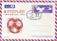 XI MISTRZOSTWA ŚWIATA W PIŁCE NOŻNEJ 1978 ROK -koperta ozdobna -stempel