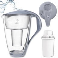 DZBANEK FILTR WODY KRANU SZKLANY DOMOWY ZESTAW DAFI CRYSTAL + WKŁAD CLASSIC