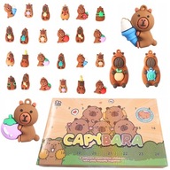 KAPIBARA KALENDARZ ADWENTOWY ZABAWKI FIGURKI DLA DZIECI PREZENT 24 SZTUKI