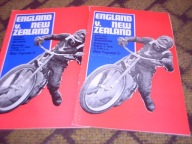 1970 Zestaw 2 programów Anglia - Nowa Zelandia - wypełnione