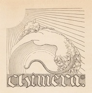 Edward Okuń Chimera 1901 r. cynkografia oprawiona w ramkę + certyfikat