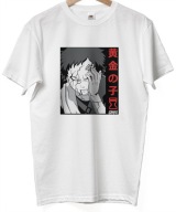 PREZENT MANGA BAWEŁNA MĘSKA KOSZULKA NARUTO ANIME