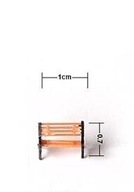 ławki parkowe uliczne peronowe na makietę lub dioramę-5 sztuk