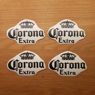 4x Naklejka z logo Corona Extra, Rozmiar M, 125mm, Nalepka, Naklejki Moto