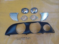 BMW E39 LAMPA DEKOR RAMKA ODBŁYSNIK REFLEKTORA