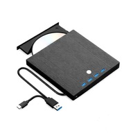 Przenośna nagrywarka DVD/CD USB-A (3.0) / USB-C + hub USB + czytnik kart