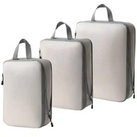 Organizer kompresyjny do walizki zestaw 3 szt podwójny suwak