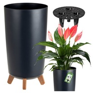 DONICA DONICZKA OGRODOWA WYSOKA KWIETNIK STOJĄCY NA NÓŻKACH ANTRACYT