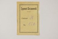 EXLIBRIS EKSLIBRIS ZYGMUNT CHRZANOWSKI pocz. XX w.
