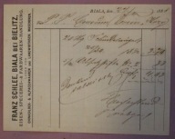 FRANZ SCHLEE, BIALA BEI BIELITZ, BIELSKO - BIAŁA, 1888 rok