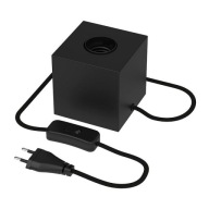 CALEX, CZARNA LAMPA STOŁOWA NOWOCZESNA, LOANA, Z PRZEŁĄCZNIKIEM