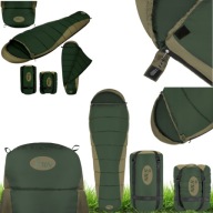 ŚPIWÓR TURYSTYCZNY MUMIA 220x80 CM CIEPŁY Z KAPTUREM + POKROWIEC NA BIWAK