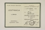 LEGITYMACJA SREBRNA ODZNAKA PZW POLSKI ZWIĄZEK WĘDKARSKI RZADKOŚĆ