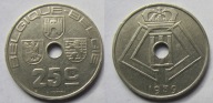 Belgia 25 cent 1939