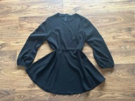 Czarna sukienka na długi rękaw zaraz 42