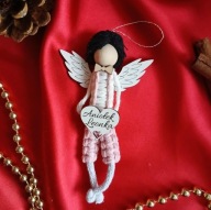 Aniołek handmade makrama