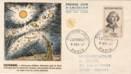 Mikołaj Kopernik - Francja - FDC z obiegu pocztowego