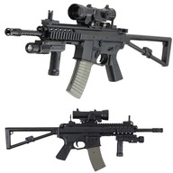 Karabin Combat replika szturmowy czarny na kulki