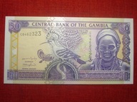 GAMBIA, 50 DALASIS, P-23a, 2001-2005, UNC- RZADKI