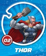 Shieldz Marvel Circle K Żetony nr 2 Nowe Thor Tazo