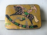 Rosja PUDEŁKO na ZABAWKĘ : CYRK Pinokio 1959 MOSKWA KONIK na BIEGUNACH