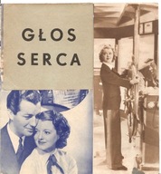 GŁOS SERCA -wyk. ROBERT TAYLOR -film -program kinowy -lata 30-te